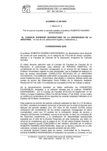Acuerdo 11 - Universidad de la Amazonia