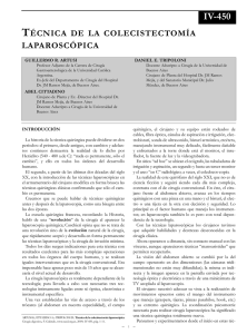 Colecistectom&iacute;a por v&iacute;a videolaparosc&oacute;pica.