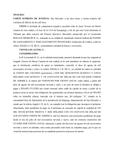 252-D-2012 CORTE SUPREMA DE JUSTICIA: San Salvador, a las
