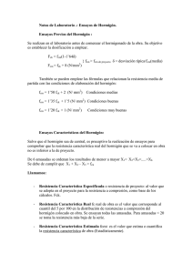 Notas de Laboratorio .: Ensayos de Hormigón. Ensayos Previos del