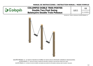 COLUMPIO DOBLE TRES POSTES Double Two Post Swing