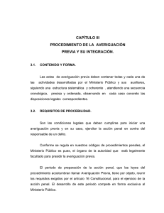 capítulo iii procedimiento de la averiguación previa y