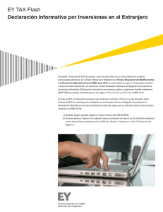 Declaraci&oacute;n Informativa por Inversiones en el Extranjero