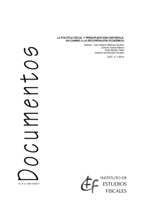 la política fiscal y presupuestaria española: un camino a la