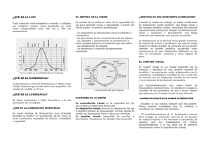 ¿QUÉ ES LA LUZ? ¿QUÉ ES LA ILUMINANCIA? ¿QUÉ ES LA