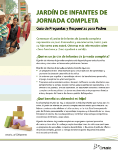 JARDÍN DE INFANTES DE JORNADA COMPLETA Guía