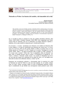 Nietzsche en Weber: las fuentes del sentido y del sinsentido