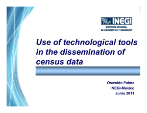 Use of technological tools in the dissemination of census data