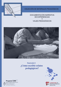 ¿Cómo escribir relatos pedagógicos?