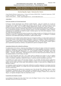 Misiones Jesuíticas en el territorio de Corrientes: Evaluación