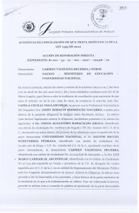 Acta de Audiencia de Conciliación Expediente No. 81001-33