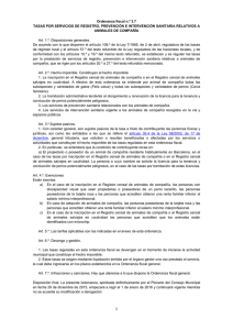 Ordenanza fiscal n.º 3.7 TASAS POR SERVICIOS DE REGISTRO