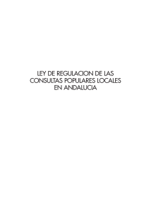 Ley 2/2001 de Regulación de las Consultas Populares Locales en