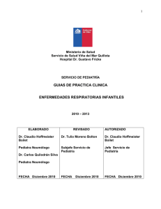 guias de practica clinica enfermedades respiratorias infantiles