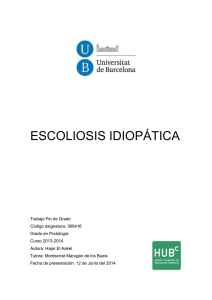escoliosis idiopática - Universitat de Barcelona