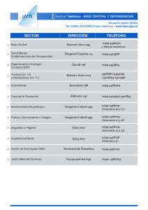 Directorio Telefónico - SEDE CENTRAL Y DEPENDENCIAS