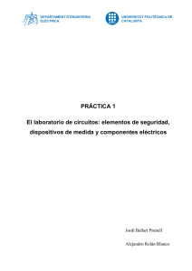 1. Laboratorio de circuitos - Universitat Politècnica de Catalunya