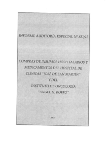 Informe de Auditoría Especial Nº 821/15