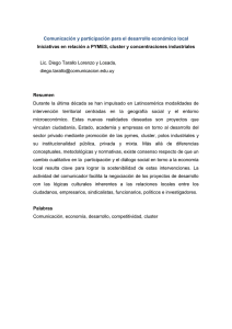 Comunicación y participación para el desarrollo territorial del sector