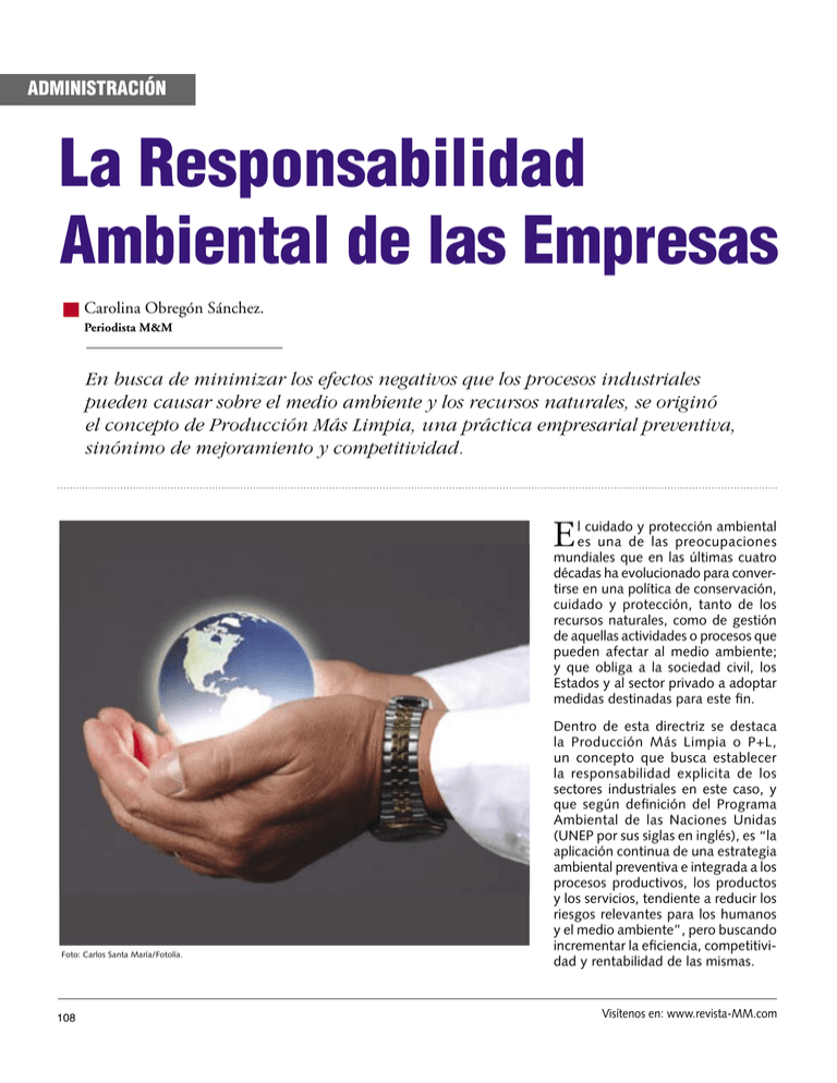 La Responsabilidad Ambiental De Las Empresas