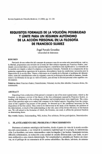 y limite para un regimen autonomo de la accion personal en la