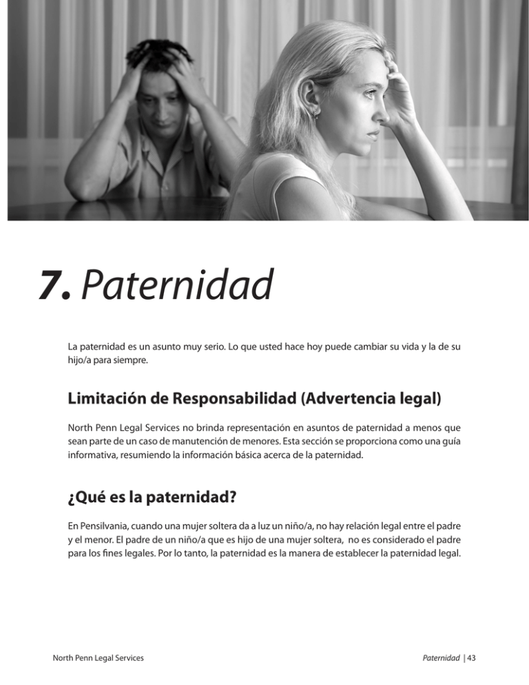 7. Paternidad North Penn Legal Services