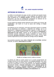 artrosis de rodilla