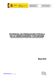 Informe de potencial productivo vitícola en la UE y en España 2015