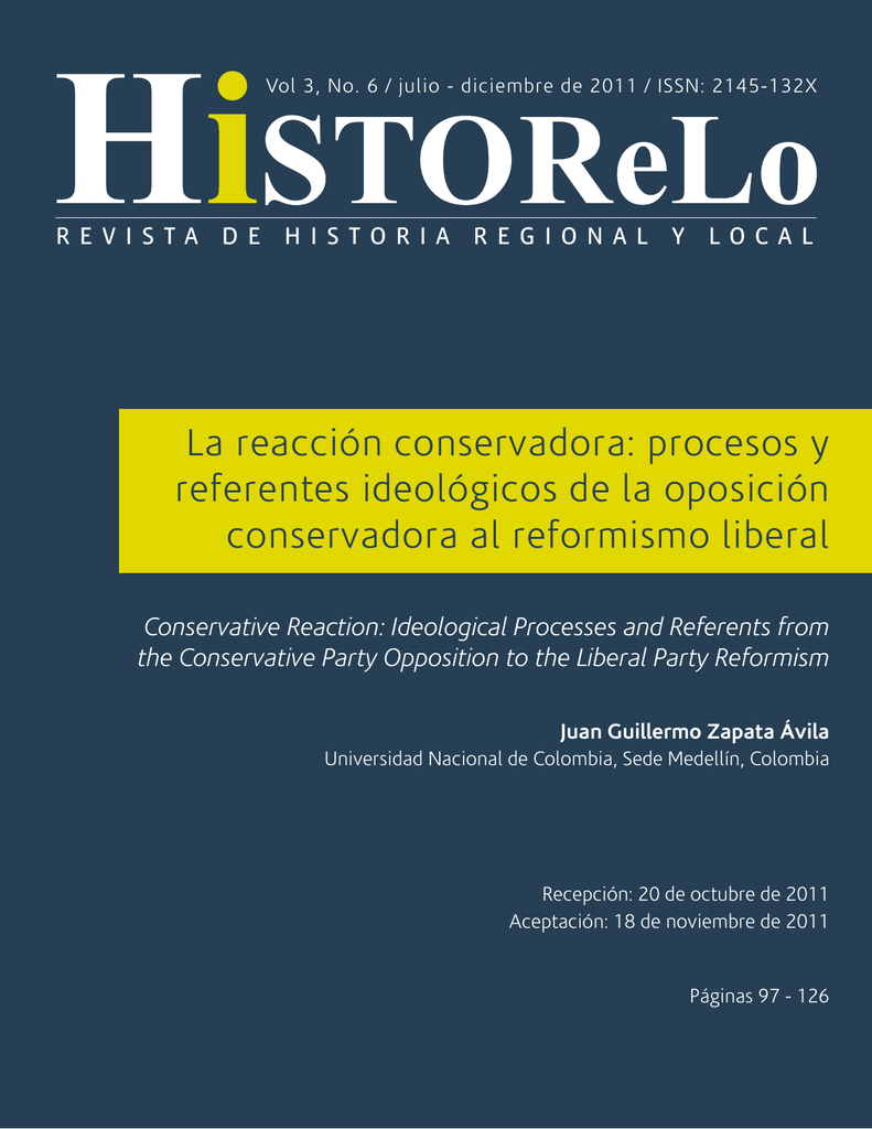 La reacción conservadora: procesos y referentes ...