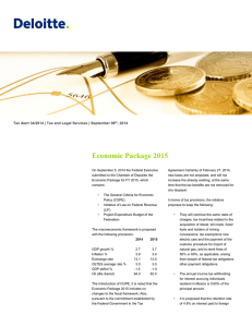 Economic Package 2015