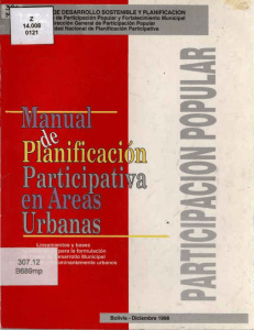 Manual de planificación participativa en áreas urbanas