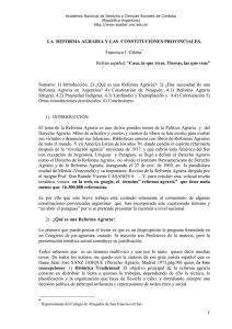 1 LA REFORMA AGRARIA Y LAS CONSTITUCIONES