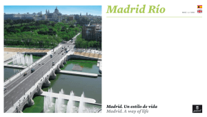 Plano de Madrid Río. Abril 2011