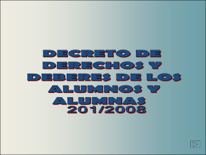 Decreto de derechos y deberes de alumnos y