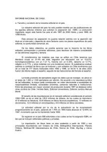 INFORME NACIONAL DE CHILE. a. Tamaño y condición de