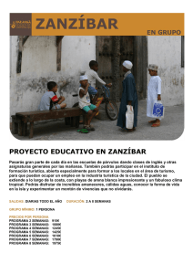 proyecto educativo en zanzíbar