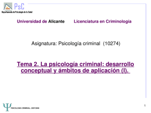 TEMA 2 Psicología criminal - RUA