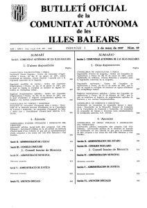 Butlletí oficial de la Comunitat Autònoma de les Illes Balears