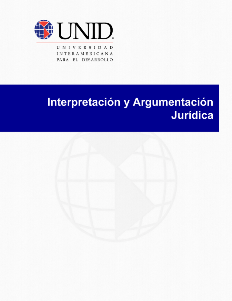 Interpretación Y Argumentación Jurídica