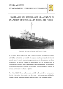 Naufrágio del remolcador ARA Guaraní