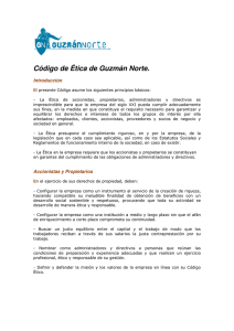 Código Ético - Guzmán Norte
