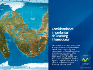 Consideraciones Importantes de Roaming Internacional