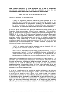 Real Decreto 1539/2003, de 5 de diciembre, por