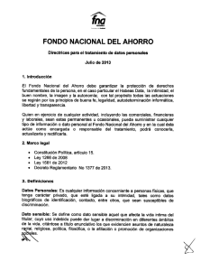 Page 1 " FONDO NACIONAL DEL AHORRO Directrices para el