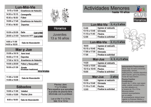 Actividades Menores