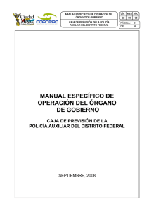 manual específico de operación del órgano