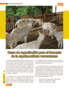 Curso de capacitación para el fomento de la caprinocultura