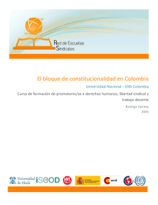 El bloque de constitucionalidad en Colombia