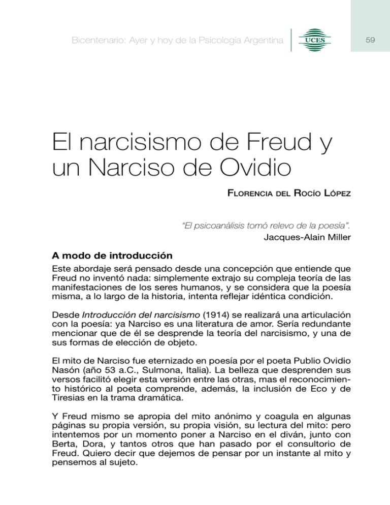 El Narcisismo De Freud Y Un Narciso De Ovidio 6654