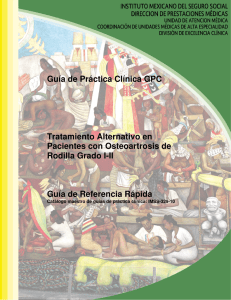 Guía de Práctica Clínica GPC Tratamiento Alternativo en Pacientes